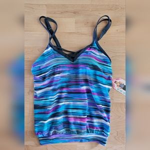 NWT Free Country Tankini Top sz Small